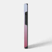 Coque Pour iPhone 14 Monogramme moderne Nom initial Pink Blue Gradient (Côté gauche)