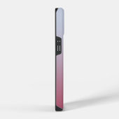 Coque Pour iPhone 14 Monogramme moderne Nom initial Pink Blue Gradient (Côté droit)