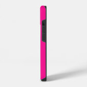Coque Pour iPhone 14 Monogramme moderne rose chaud (Côté gauche)