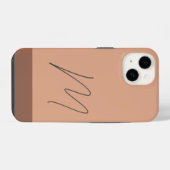 Coque Pour iPhone 14 Monogramme Moderne Simple Initiale Script (Verso Horizontal)