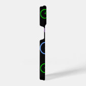 Coque Pour iPhone 14 Monogramme Motif de bicyclettes lumineuses (Côté droit)