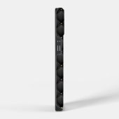 Coque Pour iPhone 14 Monogramme noir or matelassé (Côté droit)