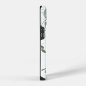 Coque Pour iPhone 14 Monogramme Nom Eucalyptus (Côté droit)