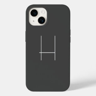 Coque Pour iPhone 14 Monogramme Nom Propre Initiale Moderne Minimaliste