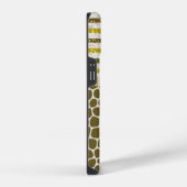 Coque Pour iPhone 14 Monogramme Nom Tropical (Côté droit)