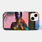 COQUE POUR iPhone 14 MONOGRAMME NORA CYBER WARRIOR (Verso Horizontal)