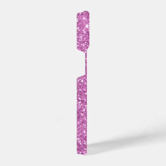 Coque Pour iPhone 14 Monogramme Parties scintillant rose (Côté droit)