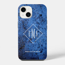 Monogramme personnalisé bleu personnalisé