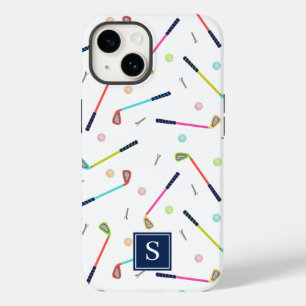 Coque Pour iPhone 14 Monogramme personnalisé Cute Motif de golf Femmes