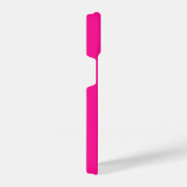 Coque Pour iPhone 14 Monogramme rose chaud (Côté droit)