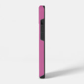 Coque Pour iPhone 14 monogramme rose vif (Côté gauche)