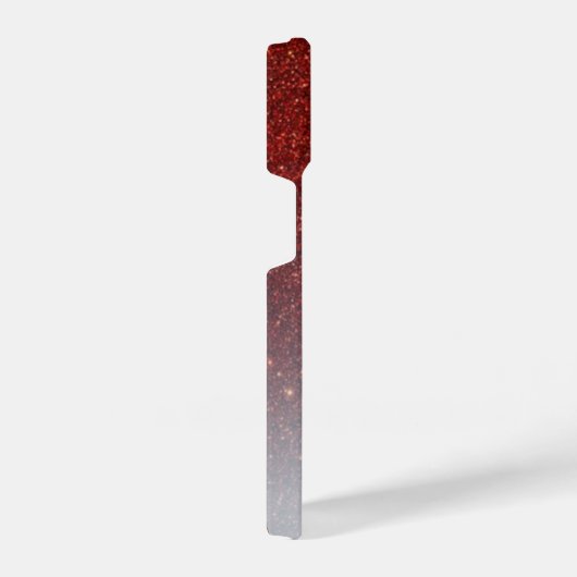 Coque Pour iPhone 14 Monogramme rouge Parties scintillant Ombre (Côté droit)