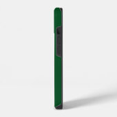 Coque Pour iPhone 14 monogramme simple vert foncé (Côté gauche)