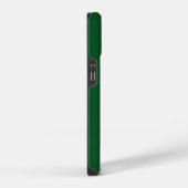 Coque Pour iPhone 14 monogramme simple vert foncé (Côté droit)