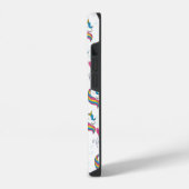Coque Pour iPhone 14 Monogramme Unicorne Whimsical Fun (Côté gauche)