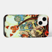 COQUE POUR iPhone 14 MONSTRE DE COMBAT SAMURAI (Verso Horizontal)
