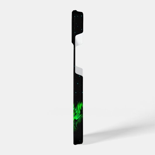 Coque Pour iPhone 14 Monstre de flamme dans le ciel étoilé (Côté gauche)