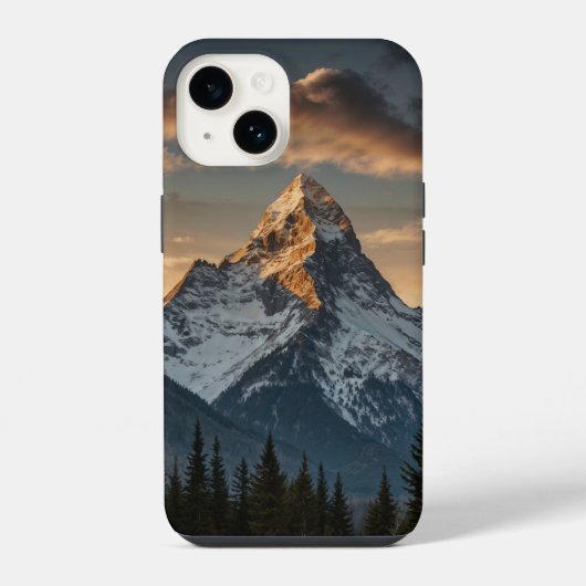 Coque Pour iPhone 14 montagnes et nature (Verso)