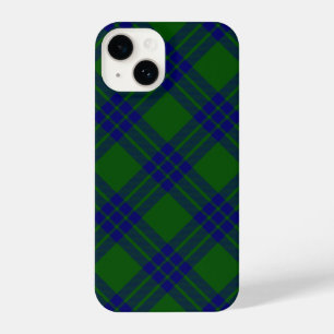 Coque Pour iPhone 14 Montgomery écossais vert bleu plaid