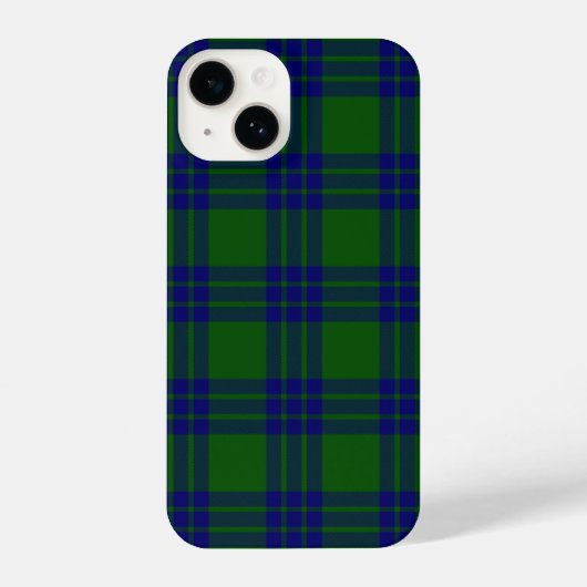 Coque Pour iPhone 14 Montgomery écossais vert bleu plaid (Verso)