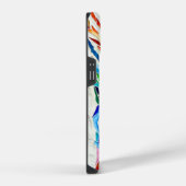 Coque Pour iPhone 14 Mosaïque de monogramme de nom (Côté droit)