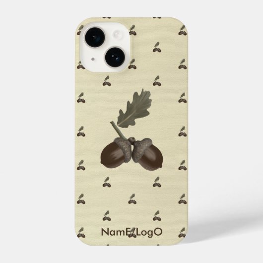 Coque Pour iPhone 14 motif_3_acorn_1 coque iphone (Verso)