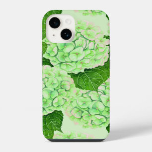 Coque Pour iPhone 14 Motif aquarelle d'hortensia
