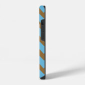 Coque Pour iPhone 14 Motif Brown Chevron Bold (Côté gauche)