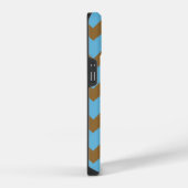 Coque Pour iPhone 14 Motif Brown Chevron Bold (Côté droit)