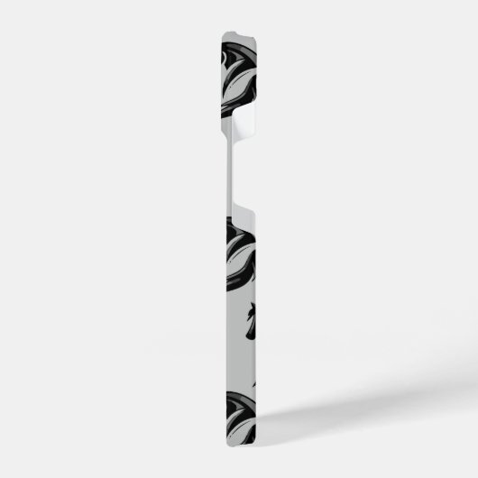 Coque Pour iPhone 14 Motif classique en silhouette noire (Côté gauche)