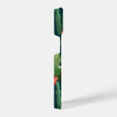 Coque Pour iPhone 14 Motif de cactus Turquoises verts en fleurs (Côté droit)