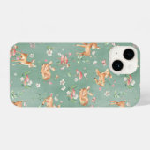 Coque Pour iPhone 14 Motif de cerfs à l'aquarelle (Verso Horizontal)