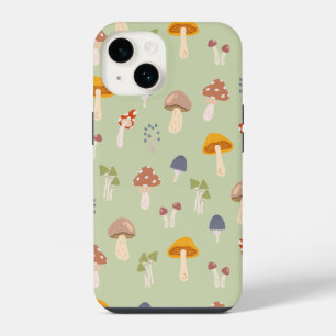 Coque Pour iPhone 14 Motif de champignons colorés Cottagecore