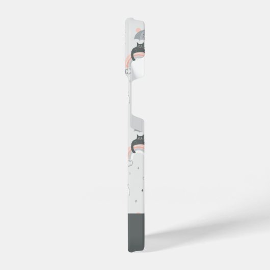 Coque Pour iPhone 14 Motif de chats à plume (Côté gauche)