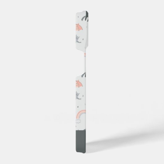 Coque Pour iPhone 14 Motif de chats à plume (Côté droit)