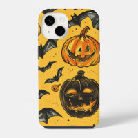 Motif de citrouille et de chauves-souris d'Hallowe