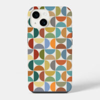 Motif de demi-cercles MCM couleur sur crème
