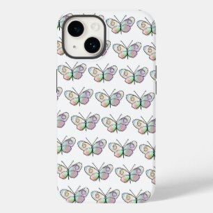 Coque Pour iPhone 14 Motif de dessin de papillon de fil
