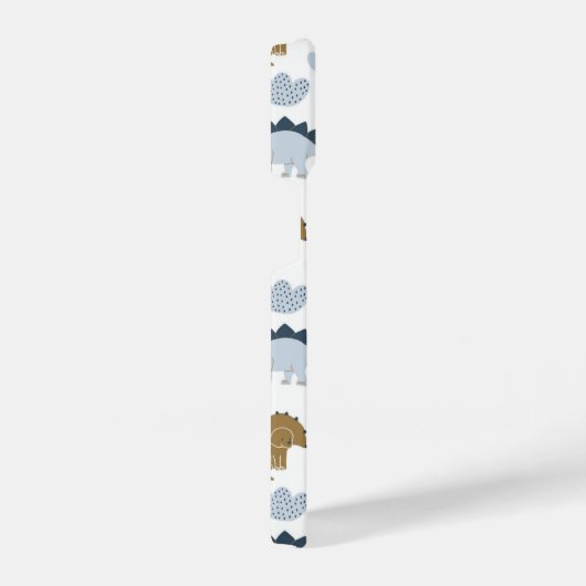 Coque Pour iPhone 14 Motif de dinosaure arc-en-ciel mignon (Côté droit)