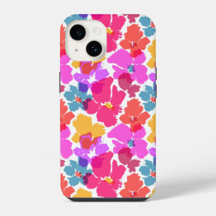 Coque Pour iPhone 14 Motif de fleur moderne néon coloré