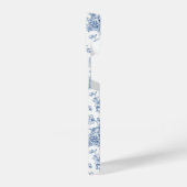 Coque Pour iPhone 14 Motif de fleurs bleues (Côté gauche)