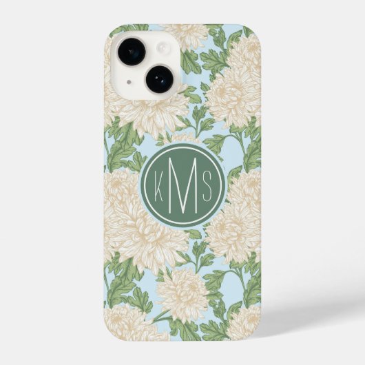 Coque Pour iPhone 14 Motif de fleurs de maman du jardin blanc (Verso)