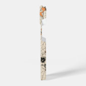 Coque Pour iPhone 14 Motif de fleurs graphiques blanches orange (Côté gauche)