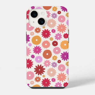 Coque Pour iPhone 14 Motif de floraisons colorées