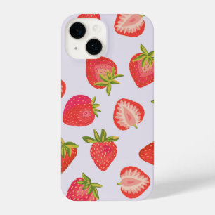 Coque Pour iPhone 14 Motif de fraises d'été