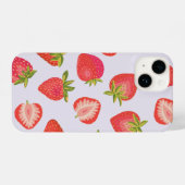 Coque Pour iPhone 14 Motif de fraises d'été (Verso Horizontal)