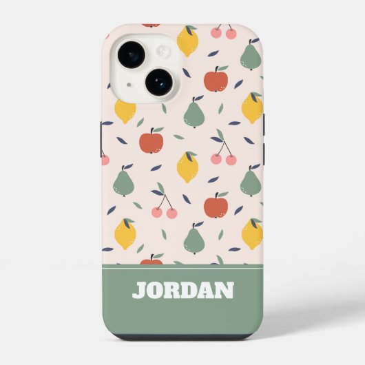 Coque Pour iPhone 14 Motif de fruits mignons (Verso)