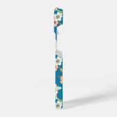 Coque Pour iPhone 14 Motif de jardin floral blanc (Côté gauche)