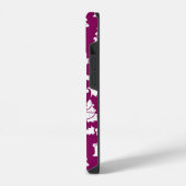 Coque Pour iPhone 14 Motif de Noël violet (Côté gauche)