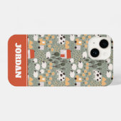 Coque Pour iPhone 14 Motif de scène de ferme mignonne (Verso Horizontal)